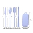 thumbnail image 2 of Portable Cutlery Set With Detachable Knives Spoons Forks Chopsticks And Student Gifts, 2 of 5