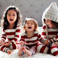 thumbnail image 4 of Pyjamas de Noël Assortis pour la Famille, Pyjamas de Noël pour Femmes, Hommes, Enfants, Vêtements de Nuit Rayés, Manches Longues, Ensemble de Pyjamas Assortis pour la Famille, Pyjamas de Noël Col Rond, Taille : TG, 4 of 6