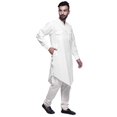 thumbnail image 4 of Atasi Kurta Asymétrique Chemise Décontractée Boutonnée Coton Kurta Décontractée Homme, 4 of 5