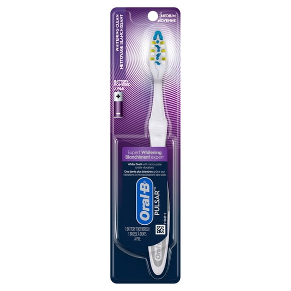 Oral-B Pulsar Whitening Battery Powered Toothbrush, Medium