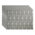 thumbnail image 1 of Fasade Hammered Vinyl 18in x 24in Backsplash Panel Crosshatch Silver 5 Pack, 1 of 7