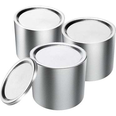 Zootealy Couvercles de Mise en Conserve à Ouverture Régulière, Lot de 80 - Couvercles de Pots Mason en Métal de Type Séparé pour la Mise en Conserve - Matériau de Qualité Alimentaire Ajustement 100 % et Hermétique pour Pots à Ouverture Régulière Plats de Mise en Conserve pour Ball