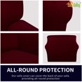 thumbnail image 4 of CHOK 2024 Super Stretch Sofa Slipcover Non Slip Couch Cover  Oversized Sofa  Dark Gray, 4 of 7