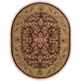 thumbnail image 5 of Safavieh Tapis Rond 3 Pieds6 Pouces en Laine Tufté Main Rouge et Or, 5 of 5