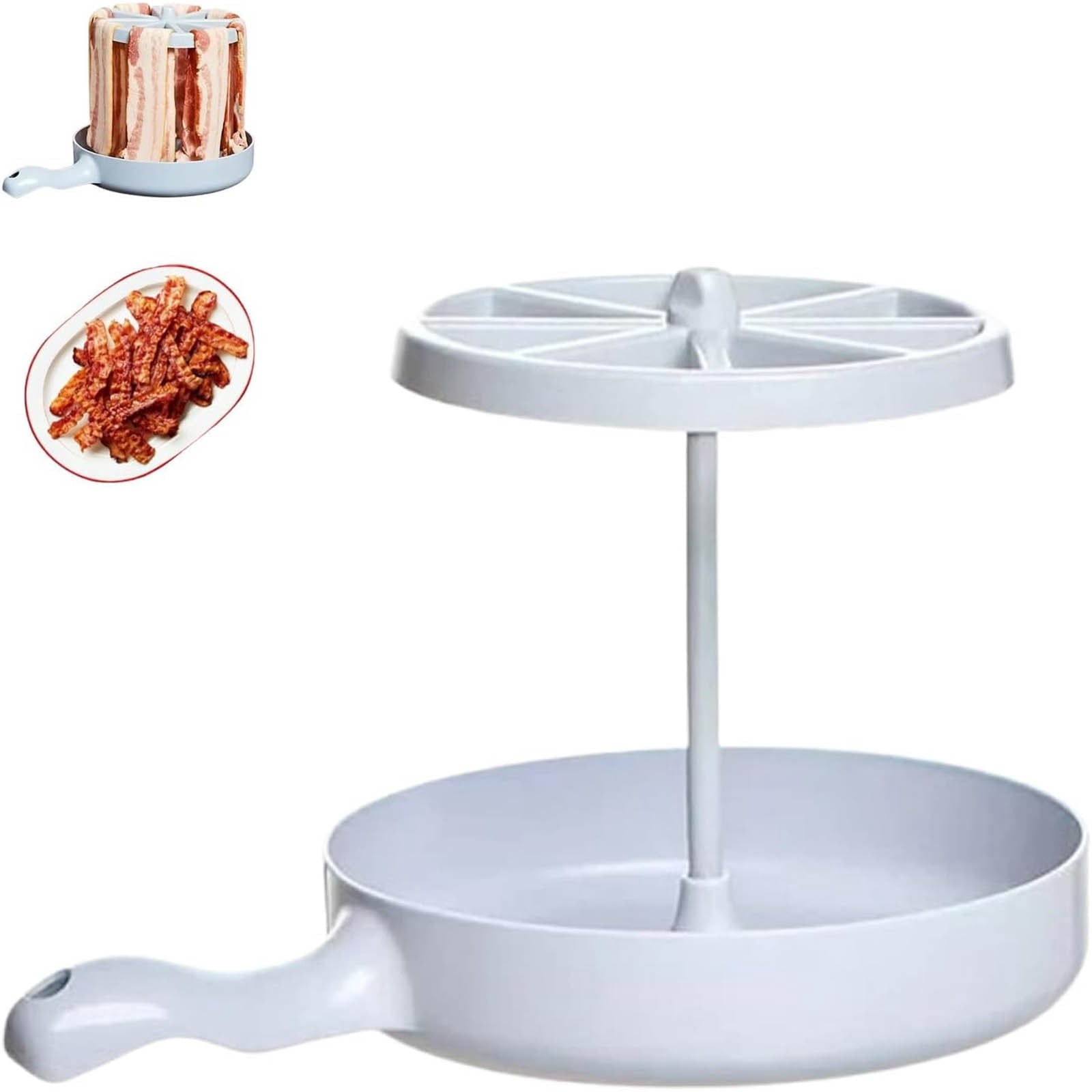 Microwave and Oven Cookware Set with Barbecue Grill and Grease Strainer for Effortless Cooking