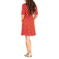 thumbnail image 5 of SUNSIOM Robe de Maternité pour Femmes Décontractée à Col en V à Pois/fleurie à Manches Mi-Longues Robe pour Grossesse Vêtements Séance Photo, 5 of 5