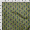 thumbnail image 3 of oneOone Viscose Jersey Fabric Leaves & Floral Block Fabric Prints By Yard 60 Inch Wide, 3 of 4
