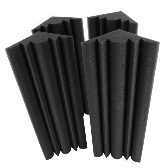 Muslady 4 PCS 30 * 18 * 18 cm Acoustic Foam Panels High Density