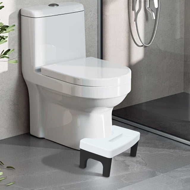 ZZkhGO Ergonomic Toilet Footstool for Squatting, 6.7 Inch Bathroom Step Stool, Non-Slip Potty Riser for Constipation Relief Hemorrhoid Care