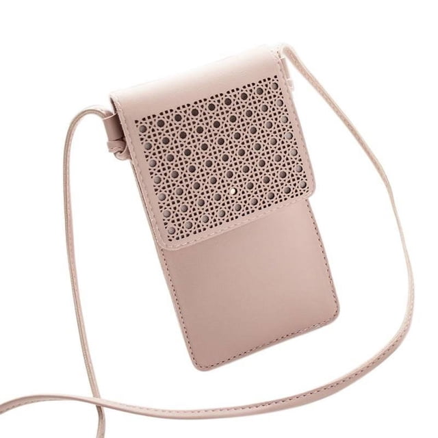 Womens Crossbody Shoulder Bag Small Cell Phone Purse PU Leather Travel RFID Card Wallet Case Mini Clutch