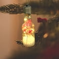 thumbnail image 4 of Home Decoration Christmas Decor Hanging Bottle Light Christmas Lamp Decorations Christmas Tree Bulb 13x4.5cm Light Bulb Decorative Items Gift Clear Light Bulbs, 4 of 7