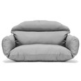 thumbnail image 1 of LeisureMod All Weather 2 Person Outdoor Hanging Egg Chair Cushion, Grey, 1 of 6
