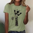 thumbnail image 2 of Birdeem Femmes Filles Grande Taille T-Shirts Imprimés Manches Courtes Col Rond T-Shirt Blouse Hauts, 2 of 6