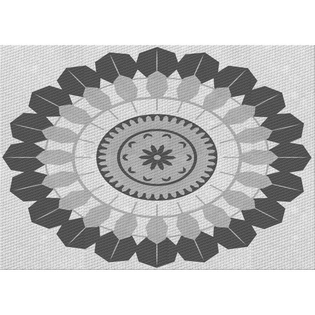 Ahgly Company Machine Washable Indoor Rectangle Transitional Smokey Gray Area Rugs, 8' x 12'