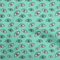 thumbnail image 1 of oneOone Velvet Sea Green Fabric Eye Print Craft Projects Decor Fabric Printed By The Yard 58 Inch Wide, 1 of 5