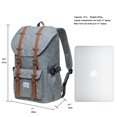 thumbnail image 2 of KAUKKO Laptop Outdoor Backpack, Traveling Rucksack Fits 15.6 Inch Laptop(5-12-Grey), 2 of 5