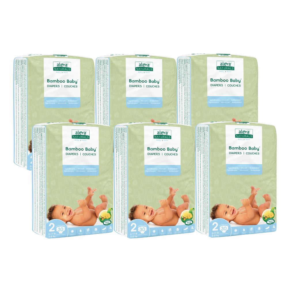 Aleva Naturals® Bamboo Baby Training Pants, Economy pack (Size 5) - 144 Count