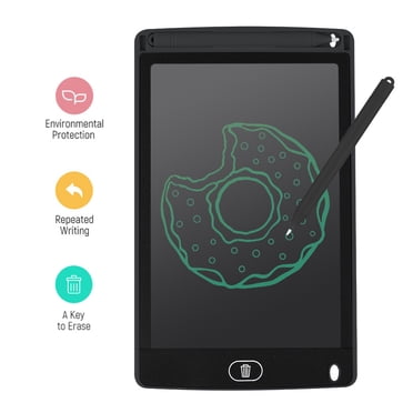 LVCHENG Tablette d'Écriture LCD de 8 Pouces Portable Ultra-Mince Bloc à Dessin avec Stylet Noir