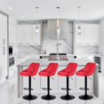thumbnail image 2 of Bronte Living Leatherette Bar Stool with Adjustable Height, 360 Swivel Design, Floor Protection and Pedestal Base with Footrest - Series Janice - Set of 2, 2 of 9