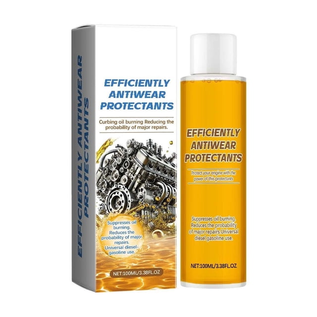 WLOELOEW Protecteur d'Usure pour Moteur 100 ml Additif Anti-Friction pour Réduction du Bruit et Traitement de Combustion d'Huile Automobile