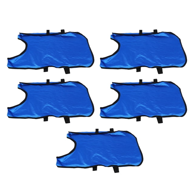 Kids Training Tank Sleeveless Practice Pinnies Sunshade with Shirts, 5PCS, Football Training