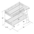 thumbnail image 4 of Mainstays Twin over Twin Convertible Bunk Bed, 4 of 8