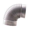 thumbnail image 4 of S SERENABLE 90 degree Stove Elbow Pipe Connector Easily Install for RV Camping Stainless Steel ID 15.3cm, 4 of 9