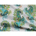 thumbnail image 5 of oneOone Rayon Dark Green Fabric Paisleys Sewing Craft Projects Fabric Prints By Yard 56 Inch Wide, 5 of 5