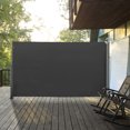 thumbnail image 2 of Outsunny 118" x 71" Retractable Side Awning Folding Privacy Screen Grey, 2 of 10