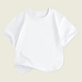 thumbnail image 2 of FAIWAD T-Shirt à Manches Courtes Col Rond pour Bébé Garçon Fille, Pull d'Été Basique, 2 of 3