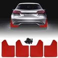 thumbnail image 1 of 4×Red Universal Car Mud Flaps Mudguard Splash Guards Front&Rear Set Dirty Fender, 1 of 4