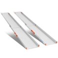 thumbnail image 1 of Ruedamann Rampe pour Fauteuil Roulant en Aluminium de 8 Pi, Supporte jusqu'à 800 Lb, Rampe Réglable pour Fauteuil Roulant, Conception Plus Grand de 11,4 Po L, Convient aux Fauteuils Roulants Manuels, aux Trottinettes Lourdes et aux Fauteuils Roulants Électriques, 1 of 4