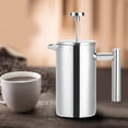 thumbnail image 2 of Press Coffee Pot350ml Double Deck Stainless Coffee Pot Insulated Coffee Kettle Professional Grade, 2 of 5