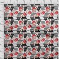 thumbnail image 3 of oneOone Tissu Cambric Coton Rouge Triangle Géométrique Matériel de Couture Imprimé Tissu au Mètre 42 Pouces de Large, 3 of 4