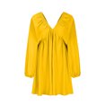 thumbnail image 5 of Robe Longueur Genou pour Femmes Col en V Longueur Genou Robe à Manches Longues Aguichant Rétro Robe Ample Aguichant Longue Robe pour Femmes Robe Ample pour Femmes Longue Robe Aguichant pour Femmes, 5 of 5