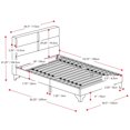 thumbnail image 3 of CorLiving Bellevue Twin/Single Wide-Rectangle Panel Upholstered Bed and Frame, 3 of 9