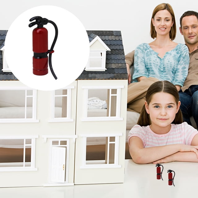 QUMIIRITY Ensemble de 2 Extincteurs Ornement Mini Extincteur en Alliage Rouge pour Amateurs de Bricolage