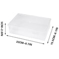 thumbnail image 3 of yulier Clear Plastic Storage Box Stackable Rectangular Empty Storage Case Container with Snap-Tight Lid, Documents Craft Sewing Supplies Organizer, 3 of 3