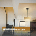 thumbnail image 3 of Maxim 10224GCOI Lampe de Plafond Suspendue LED Simple 16 Po, Bronze Huilé, 3 of 7