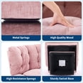 thumbnail image 4 of EDTara Swivel Chenille Vanity Chair, Single Arm Sofa With 360° Rotation and Tufted Cushion for Bedroom or Living Room, 4 of 7