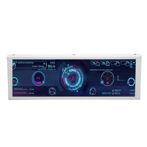 PC Écran d'affichage de température, 7.9in Grand écran PC Moniteur Temp Multifonction pour AIDA64 pour le foyer