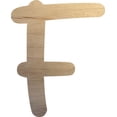 thumbnail image 1 of Wooden Letter F Craft Project, 3'' Tall Small Unfinished Wood Alphabet Letter, DIY, 1 of 3