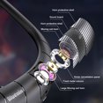 thumbnail image 4 of Écouteurs Bluetooth APPIE Haut-Parleur 2 en 1, Écouteurs Sans Fil Tour de Cou Haut-Parleur Portable avec Micro à Réduction de Bruit CVC6.0, Écouteurs Rétractables Son Stéréo Casque Résistant à la Sueur avec Autonomie de 48 H, Noir, 4 of 9