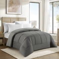 thumbnail image 3 of Swift Home Basic Down Alternative Comforter, All Season Hypoallergenic Cozy Comforter, Twin, Grey, 3 of 8