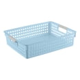 thumbnail image 2 of Cagogo Plastic Storage Baskets Organizer Bins, Multi-Purpose Bathroom Shower Caddy LaundryToyBasket, Waterproof Easy Clean Rectangular Basket for Kitchen Bedroom Countertop Decor, 2 of 6