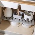 thumbnail image 1 of Retractable Expandable Shelf for Kitchen Cabinet | Adjustable Storage Organizer for Countertop | Space Saving Rack for Tableware Spice Bottles and Cooking Tools | Under Cabinet Organizer for Home, 1 of 6