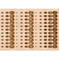 thumbnail image 1 of Ahgly Company Machine Washable Indoor Rectangle Transitional Deep Peach Orange Area Rugs, 5' x 8', 1 of 7