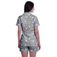 thumbnail image 4 of Moomaya Ensembles de Pyjama à Manches Courtes pour Femmes Imprimés Shorts de Nuit pour Dames, 4 of 6