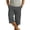 Dark Gray, variant on cfhntfmh Men's Long Cargo Shorts Below Knee Length 3/4 Pants Casual Loose Fit Chino Shorts with Multi-pockets