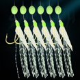 thumbnail image 2 of 5 Pack of For Sabiki Fishing Lure Rigs with Luminous Beads for Catching Fish, 2 of 2
